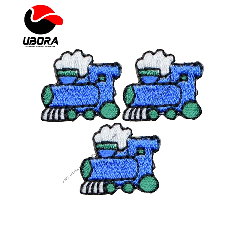 Spk Mini Train Patch Applique - Steam Engine, Locomotive 3 4 Embroidery Applique Iron On Patch, Sew 
